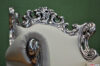 Barockstil Sessel Armlehne Blattsilber