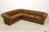 Braunes Vintage Leder Chester Ecksofa