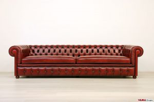 Chesterfield 5-Sitzer Sofa sehr tief