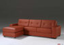 Ledersofa mit Halbinsel