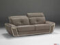 modernes braunes Ledersofa