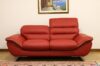 Modernes rotes Ledersofa