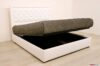 weißes Doppelbett