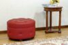Runder Hocker mit Couchtisch aus Holz