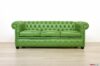 Erbsengrünes Chesterfield-Sofa
