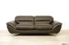 Braunes modernes Sofa mit Stahlfüßen