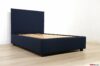 Anderthalb Bett in blauem, marineblauem Stoff