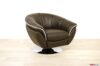 Brauner moderner Drehsessel