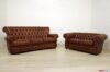 Sofa mit hoher Rückenlehne Doge + Chesterfield-Sofa