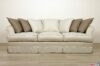 Klassisches weißes 3-Sitzer-Sofa