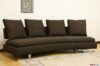 Gebogenes Sofa ohne Armlehnen mit abnehmbarem Bezug