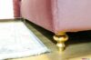 Blattgold lackiertes Bettbein