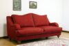Klassisches rotes 2-Sitzer-Sofa