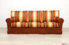 Klassisches 3-Sitzer-Sofa mit gestreiftem Stoff