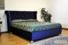 Leichester Bett aus Capitonné-Samt