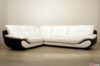 Zweifarbiges Ecksofa