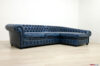 Chesterfield-Sofa mit maßgeschneiderter Halbinsel
