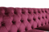 Capitonné-Arbeit auf der Rückenlehne des Chester-Samtsofas