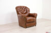 Vintage-Sessel im Angebot in braunem Leder