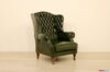 Chesterfield-Bergersessel mit hoher Rückenlehne