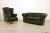 English Green Chesterfield Classic Lounge