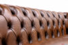 Vintage braun Leder Chesterfield Sofa capitonné Arbeit
