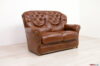 Vintage 2-Sitzer-Sofa aus braunem Echtleder
