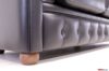 3-Sitzer Chesterfield Sofa schwarz
