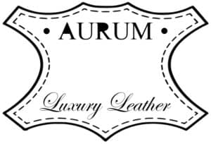 AURUM-Logo aus Leder