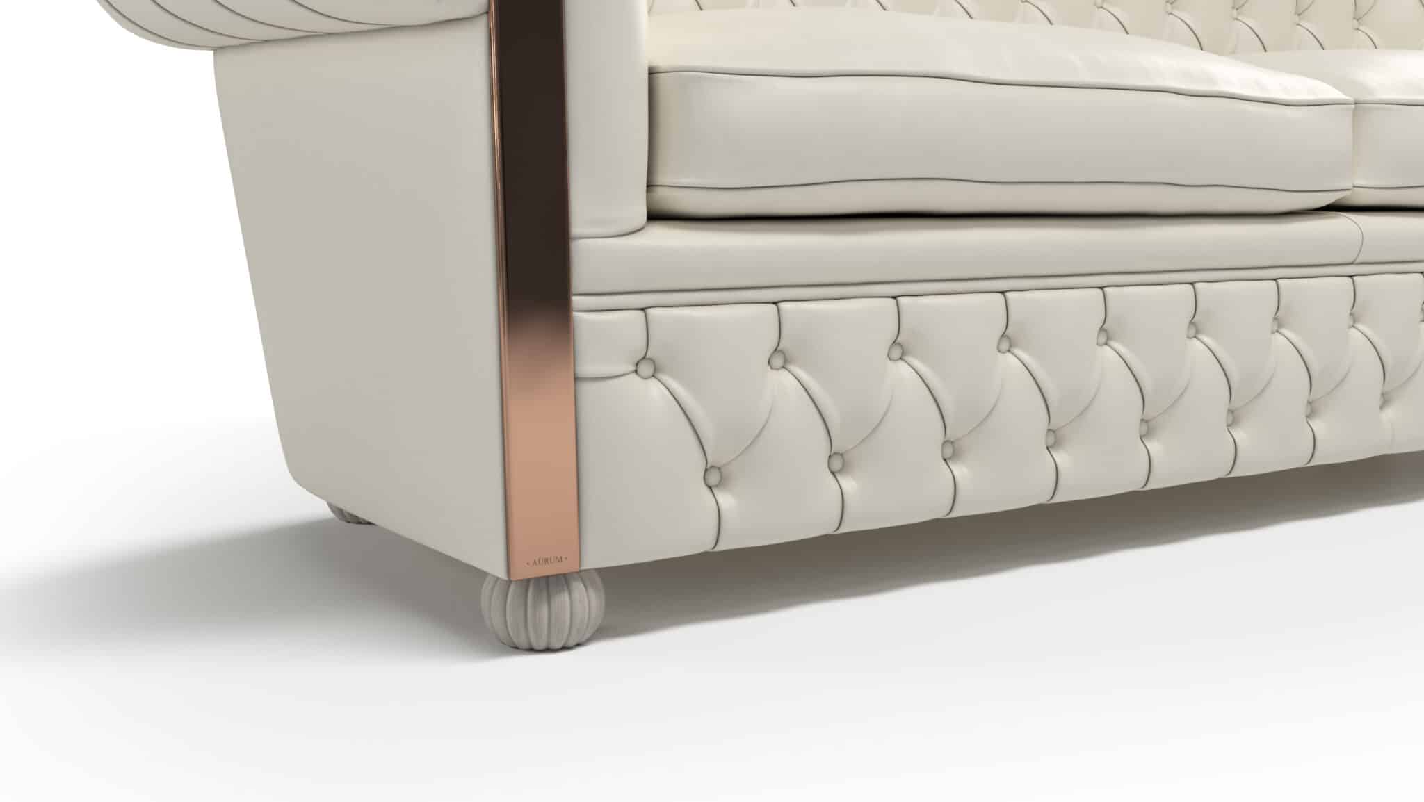Chesterfield Sofa Aurum 2020 mit Metallfronten