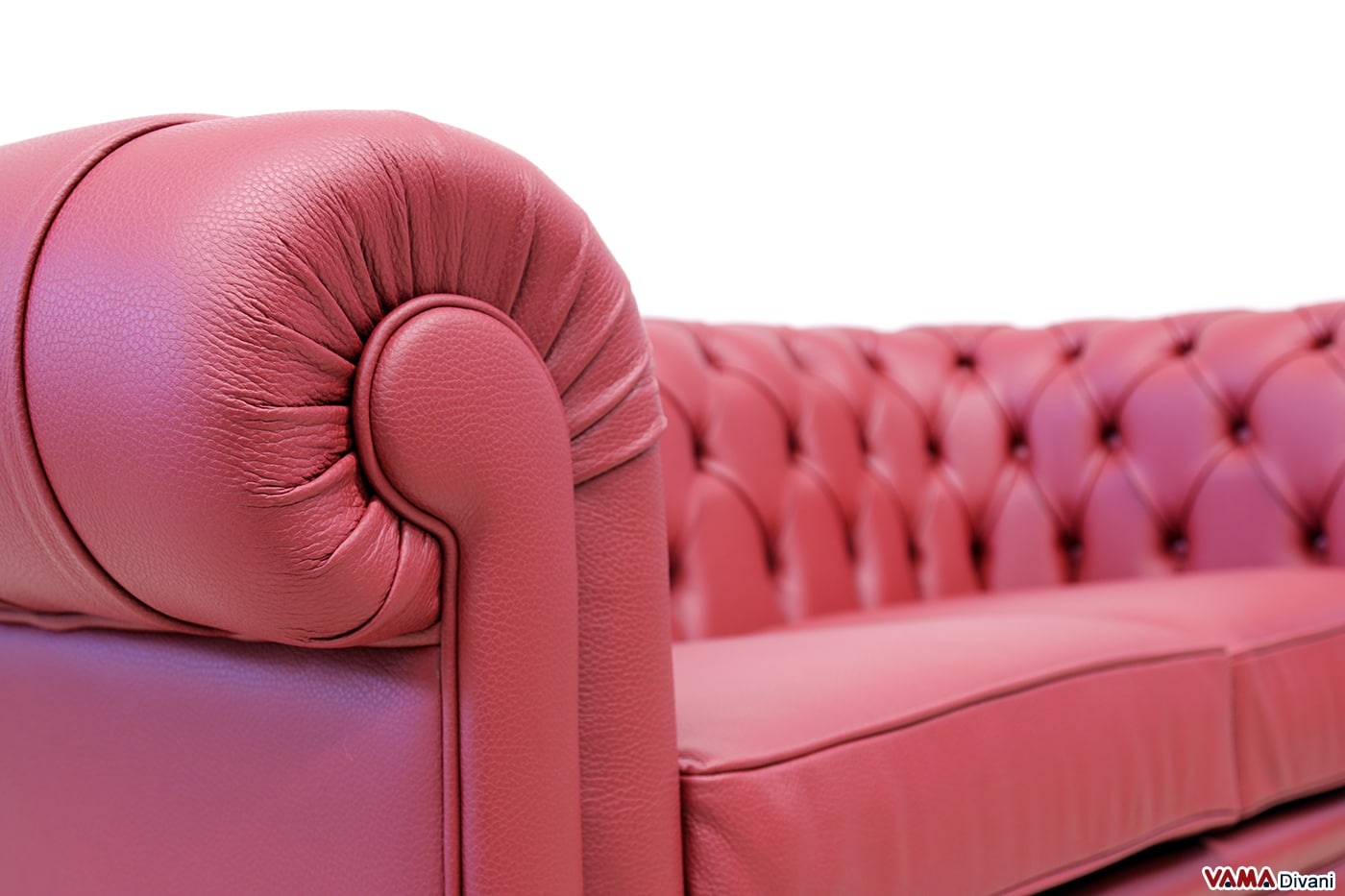 Vorderseite der Armlehne 2-Sitzer Chesterfield Sofa